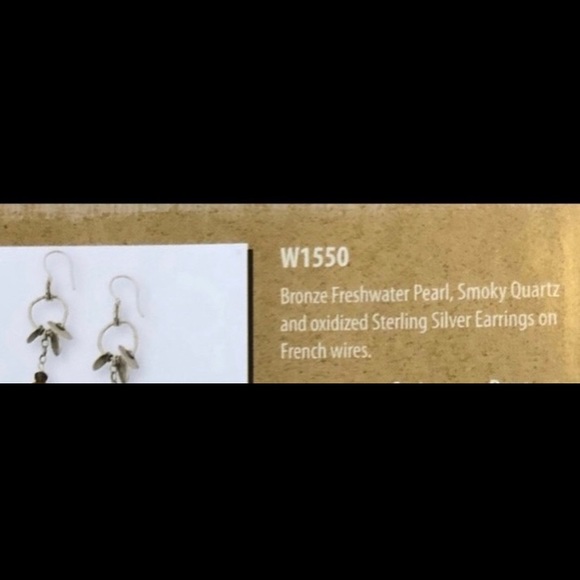 SILPADA 925 Silver, Pearl & Smoky Quartz E… - Picture 5 of 6